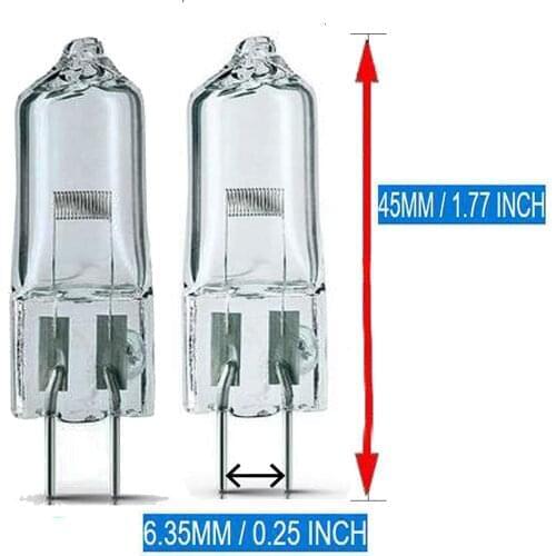 AUXPhome（Pack of 2）FCS 64640 HLX 150W 24V Tungsten Halogen Lamp / G6.35 Base FCS64640 7158XHP 150W Watt Halogen Bulbs Light Proj