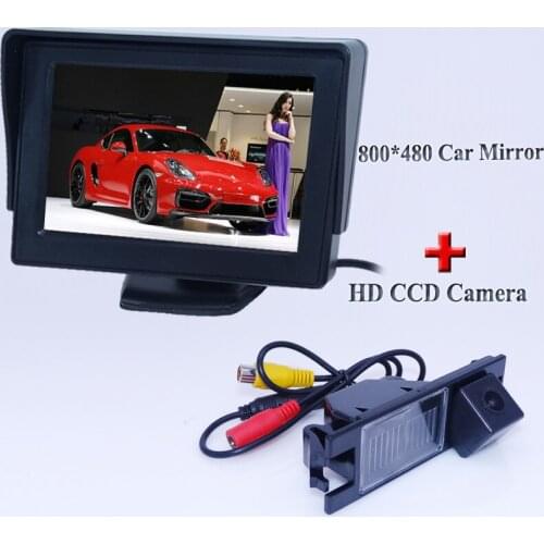Free shipping HD CCD Car Rear View Camera for HYUNDAI IX35 / I35 / Tucson,with 4.3 Inch 800*480 LCD TFT Monitor