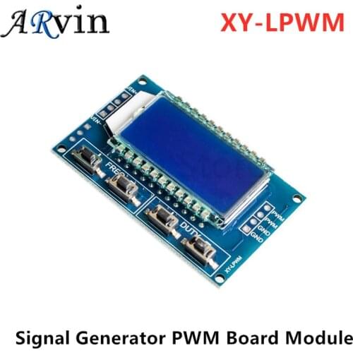 1Hz-150Khz Signal Generator PWM Board Module Pulse Frequency Duty Cycle Adjustable Module LCD Display 3.3V-30V XY-LPWM