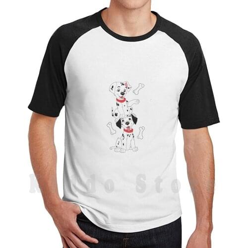 Playful Dalmatians T Shirt Cotton Men Diy Print Cool Tee Dalmatians 101 102