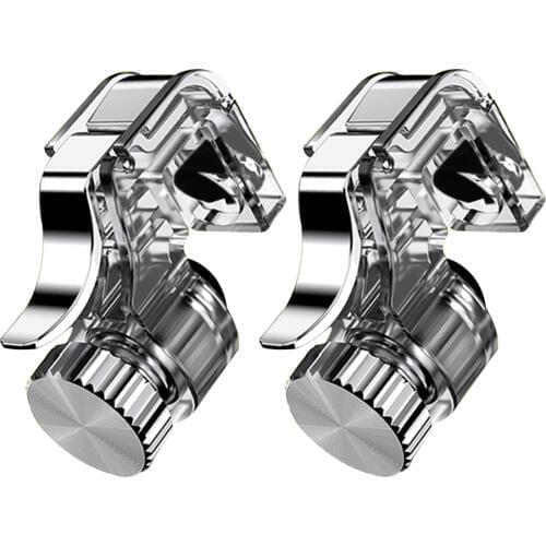 2PCS Mobile Phone Game Fire Button Smart Phone Metal Game Trigger L1 R1 Shooter for iphone Knives Out / Survival Rules / PUBG