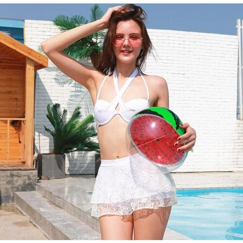 Simulation beach ball creative inflatable watermelon printing creative pool ball water party toy summer beach general