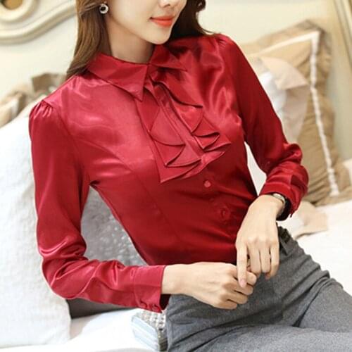KUEZLE Womens Red Shirts