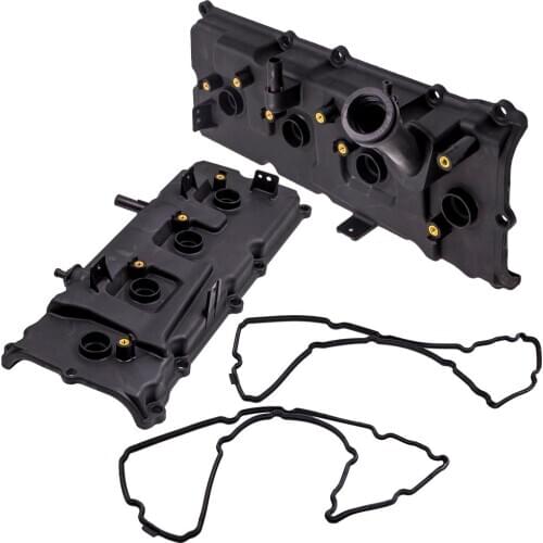 Left + Right Valve Rocker Cover w/Gasket for Nissan Pathfinder Armada Titan 5.6L