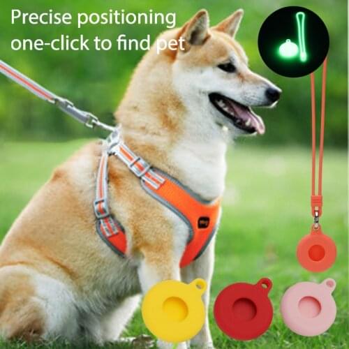 Hot For Apple Airtags Tracker Protective Cases Luminous Protective Silicone Sleeve For Apple Airtags Smart Bluetooth Tracker