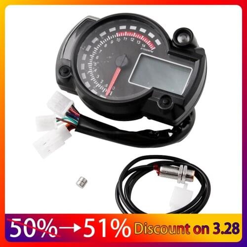 Motorcycle Modified Accessories Motorcycle Universal Instrument Waterproof Lcd Digital Odometer Speedometer