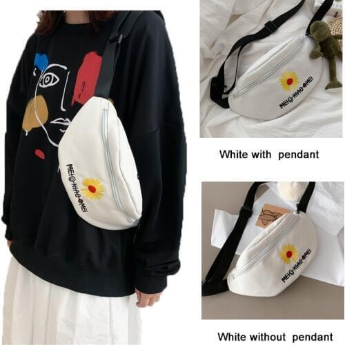 2020 Fashion Waist Belt Bag Korea Ins Banana Bags Canvas Usb Bum Bag Pouch Girl Women Ladys Small Fanny Pack Pillow Purse Feni