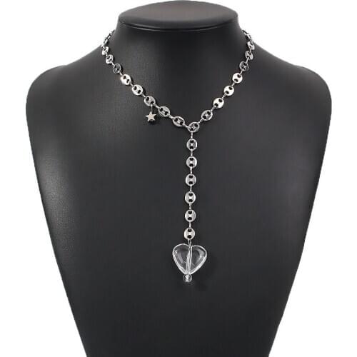 Fashion womens 2020 star pearl Chains goth Gifts for new year jewelry coffee beans necklace for vintage crystal heart Jewelry