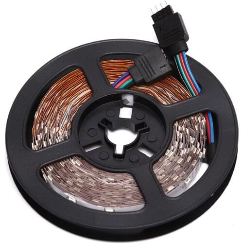 One Set 5M 3528 SMD RGB 600LEDs LED Strip Lights Lamp 24Key IR remote Controller