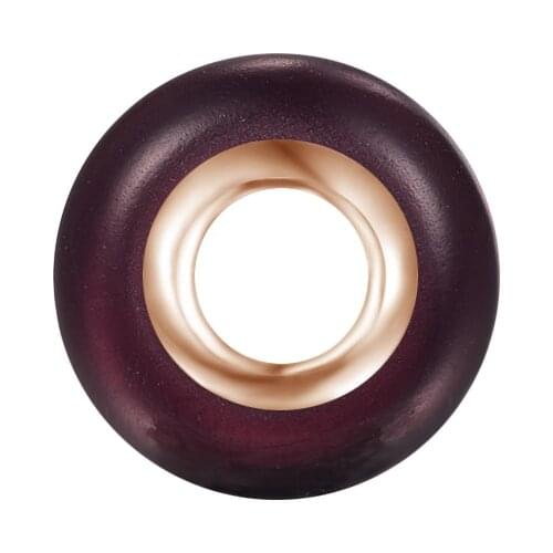 Original 925 Silver Charms Matte Purple Murano Glass Charm Fits European Beaded Bracelets Woman DIY Fashion Silver Beads