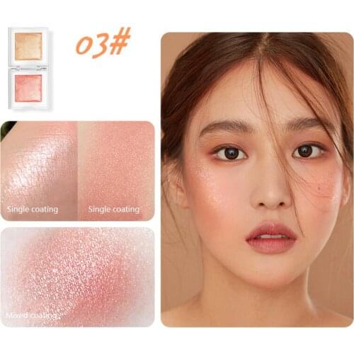 Kiss Beauty Little Cube Blush Highlighter Whitening Long Lasting Repairing Monochrome Make Up Face Blusher Brighten Skin TSLM2