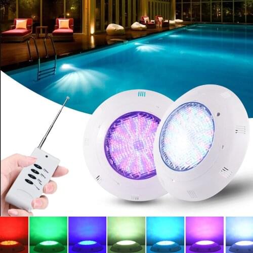 18W 12W 12V Underwater Swimming Pool Light Remote Controlled Wall Mount Pond Light Warm White Color Changing LED Fountain Light