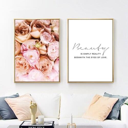 Garden Flower Canvas Motivational Poster Wall Art Print Painting Nordic Wall Picture Living Room Scandinavian Home Decor YX156