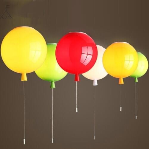 Modern Ceiling Lights Personality Colorful Balloon Color Ceiling Lamps for Living Room Bedroom Childrens Room Lighting Fixtures