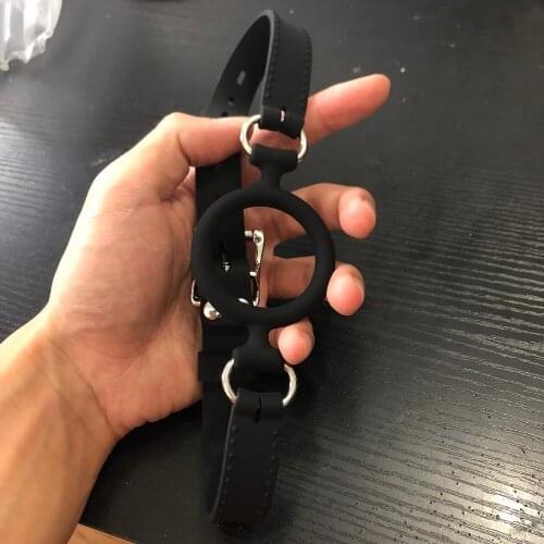 Adult Games Open Mouth Gag O-ring Mouth Gag Accessories Couples Pleasure Flirt Fetish Silicone Erotic Sex Toys BDSM Adult Women