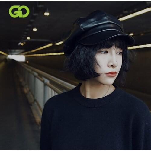 GOPLUS Vintage Hat for Women Black light Octagonal Hats Classic Korean style Caps Casquette Femme gorras cappelli donna inverno
