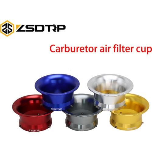 ZSDTRP 63mm For KEIHI PWK 34 36 38 40 42mm Modified Carburetor Motorcycle Air Filter Cup The Wind Cup Color Horn Cup