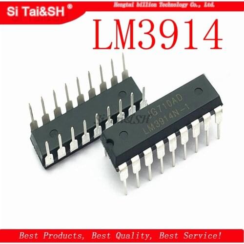 10pcs/lot LM3914 DIP18 DIP LM3914N-1 DIP-18 LM3914N