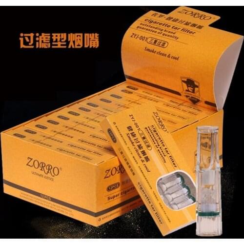 Disposable Tobacco Cigarette Filter Tips 10 Pack Smoking Reduction Tar Filter Cleaning Frame 10 Cigarette Holder Conversion