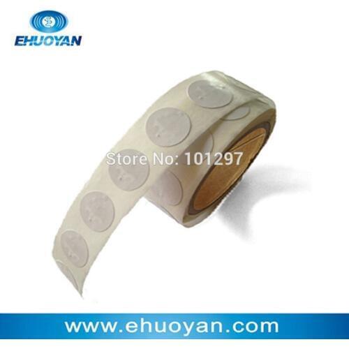 100pcs/lot RFID Label/Sticker/Tag13.56MHZ ISO 14443A FM11RF08 Round 27mm Paper lable