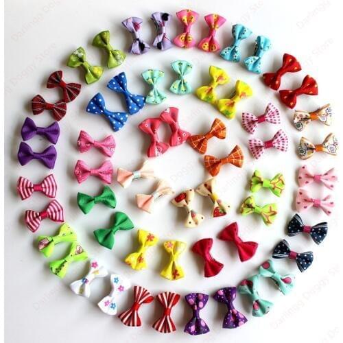 100pcs Girls Pet Puppy Dog Cat Hair Clips Mixed Patterns Dog Grooming Accessories for Small Puppy Pet Products