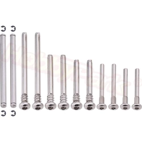 12Pcs Complete Suspension Screw Pin Set for 1/10 Scale Traxxas Rustler/Stampede/Bandit, Replacement of Parts 3640 2640
