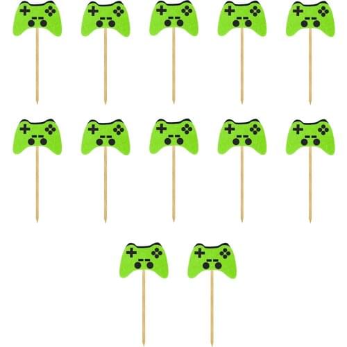 12 Pieces Video Game Cupcake Toppers Cupcake Picks Cake Decorations For Kids