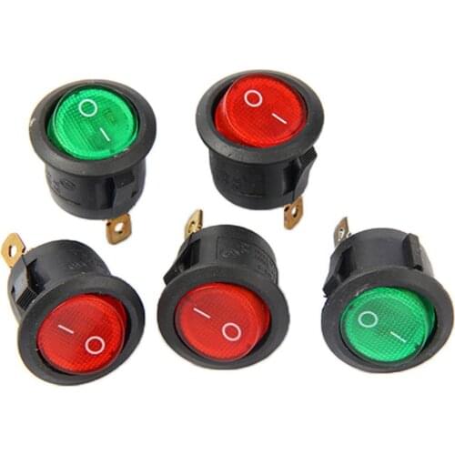 40% Dropshipping!! 12V DC 20A 20mm Hole Fit Illuminated Signal Light Round Electronic SPST Switch