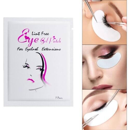 50/100 Pairs Eyelash Extension Patch Under Gel Eyelash Pads Eye Tips Sticker for Eyelash Building Under Eye Lash Pads TSLM2