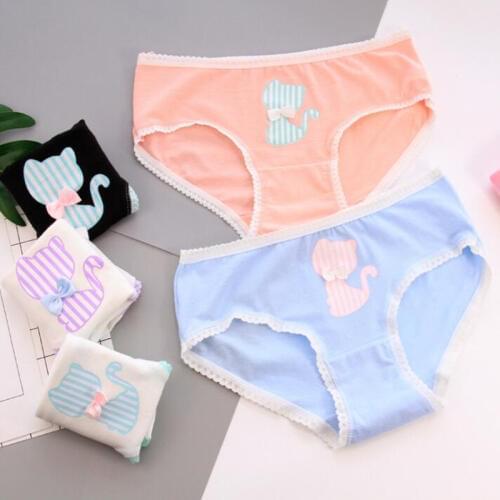 7 Pcs Cotton Underwear for Girls 2018 New Children Soft Panties Teenages Candy Color Briefs SQ-K065-7P