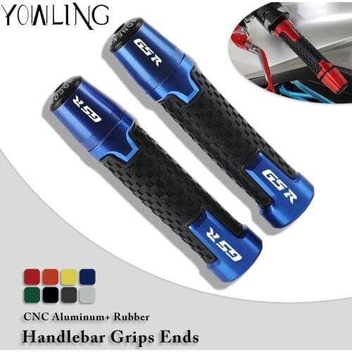 Motorcycle Aluminum Accessories handlebar grip ends handle bar grips For SUZUKI GSR600 2006 2007-2011 7/8''22mm handle bar grips