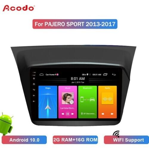 ACODO 2+16G Android 10.0 Car Radio Multimedia Player For Mitsubishi Pajero Jin Chang 2013-2017 Navigation GPS 2 din