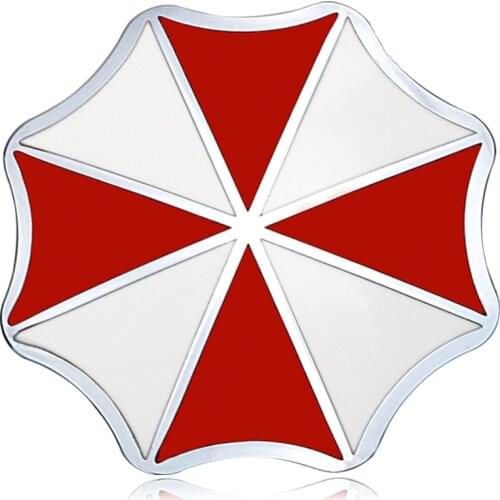 Car Styling 3D Metal Alloy Umbrella Corporation Badge Car Sticker Emblem Decal Decoration Trunk Window Auto Accessories