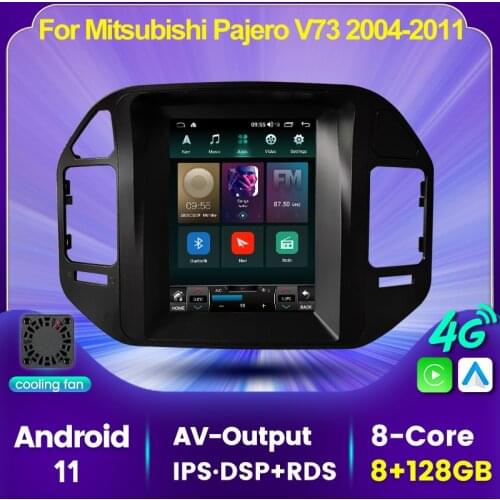 Car Multimedia Navigation Android 11 For Mitsubishi Pajero V73 2004 2005-2011 Stereo Intelligent System 2din Player