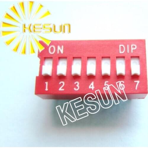 FREE SHIPPING 10PCSx 100% Original NDS-07 7P 2.54mm DIP Switch NDS-07-V