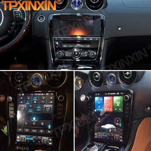 Carplay Android 10 Tesla Screen Radio Receiver For Jaguar XJ XJL 2010 2011 2012 2013 2014 2015 2016 2017 2018 BT Video Head Unit