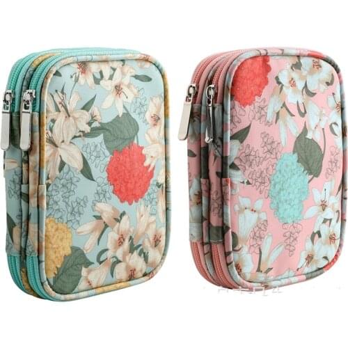 Pencil Case Girls Boys School Large-Capacity Ink Cartridge Supplies Cute Pencil Case Large Stationery Box Tool Bag Double Zipper