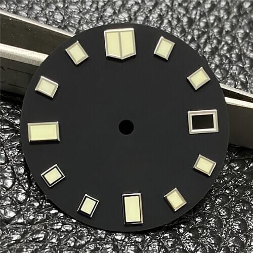 Green Luminous Watch Dial Plate for NH35A NH36A Movement Watch Repair Part
