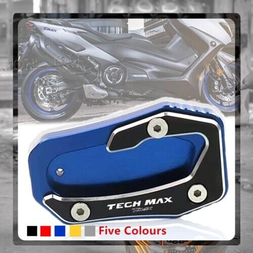 For YAMAHA Tmax TechMax TMAX560 T MAX 560 2019 2020 CNC Kickstand Foot Side Stand Extension Pad Support Plate Enlarge