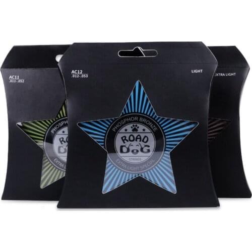 Road Dog Guitar Strings Anti Rust Coating Guitar Strings Phosphor Bronze Material Guitar Strings