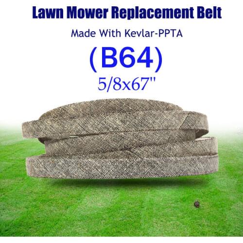 Make with Kevlar Mower Belt Hot Selling Reduce Sliding High Resistance 5/8x67" B64 for MTD 754-04064, 954-04064 TORO John Deere