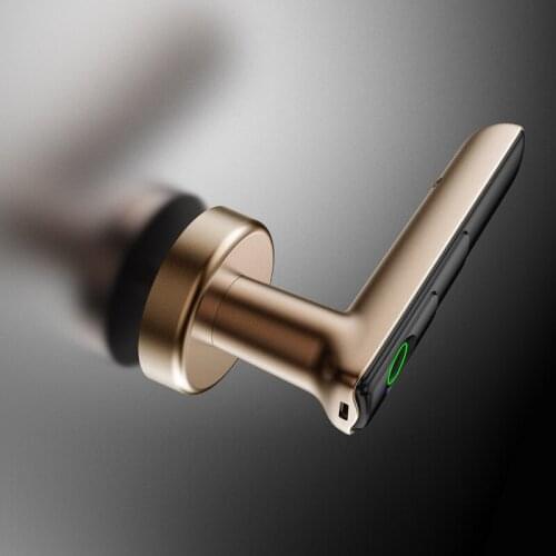 Room door fingerprint lock bedroom door smart lock office door wooden door electronic lock spherical access lock