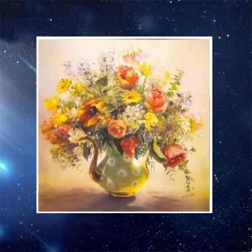 SNA Round 3D diy diamond painting cross stitch kits mosaic embroidery cross stitch flower picture home decor gift