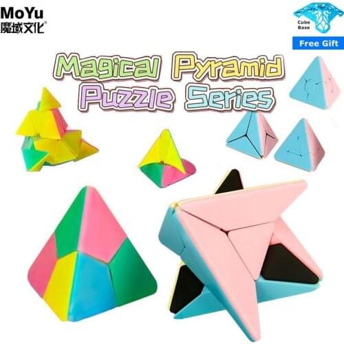Newest MoYu Puzzle Magic Cube Corner Twist Bead Boomerang Windmill Maple Leaf Triangle JinZiTa Magical Pyramid Speed Cubes