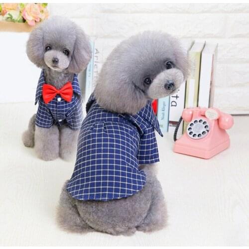 Gentleman Dog Clothes Bowtie Tuxedo Pet Outfit Wedding Suit Formal Shirt For Small Medium Dogs Christmas Costume Cats Clothing