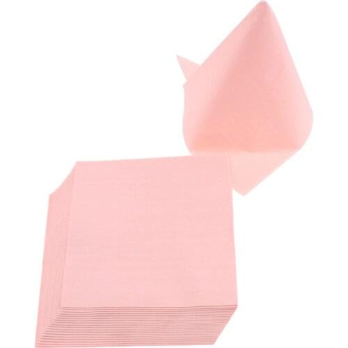20Pc/Set Solid Color Napkin Disposable Tableware Birthday Decoration Baby Dining Tables Banquets Weddings Showers Party Supplies
