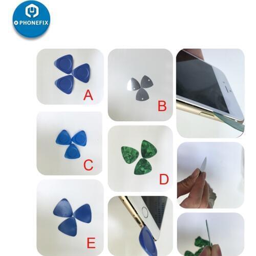 3Pcs/ Set Plastic Guitar Picks Triangle Pry Tool Phone Tool Kit For iPhone LCD Screen Pry Opening Phone Repair Tools
