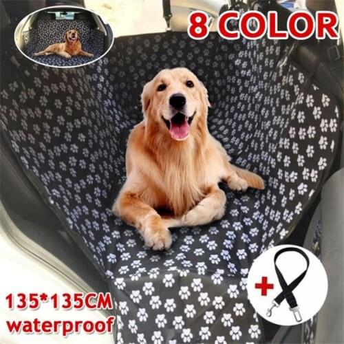 Dog Carriers Waterproof Rear Back Pet Dog Car Seat Cover Mats Hammock Protector With Safety Belt Transportin