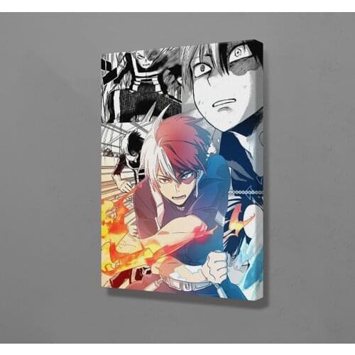 Home Decor Poster Canvas Painting Nordic Style Japanese Anime My Hero Academia Todoroki Shoto Pictures Wall Art Prints For Room