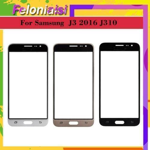 For Samsung Galaxy J3 2016 J310 J310F Touch Screen Front Panel Glass Lens Outer LCD Glass